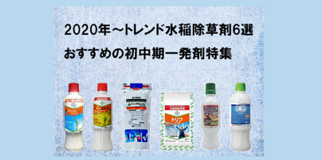 2020年おすすめ水稲初中期一発剤　アイキャッチ